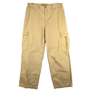 Levi's Silver Tab Khakis Beige Baggy Cargo Pants Mens W36 L30 Skater Relaxed Fit
